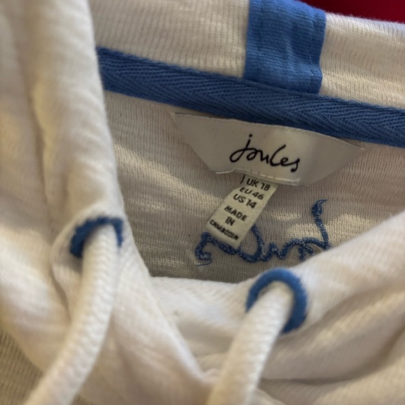 Joules Multicolor Striped Hoodie Long Sleeve Sweatshirt Top 14 - Picture 6 of 6